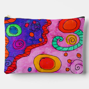 Colourful Abstract Art Zippered Pouch