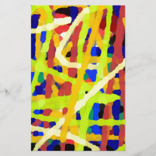 Colourful Abstract Artwork Stationery