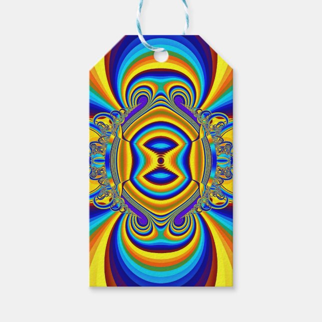 Colourful Abstract Background-14334 Gift Tags (Front)