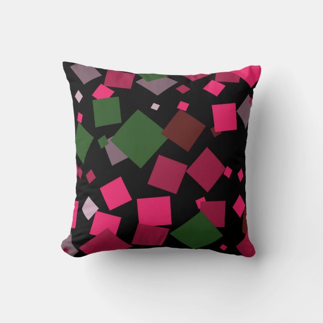 Colourful abstract background cushion (Front)