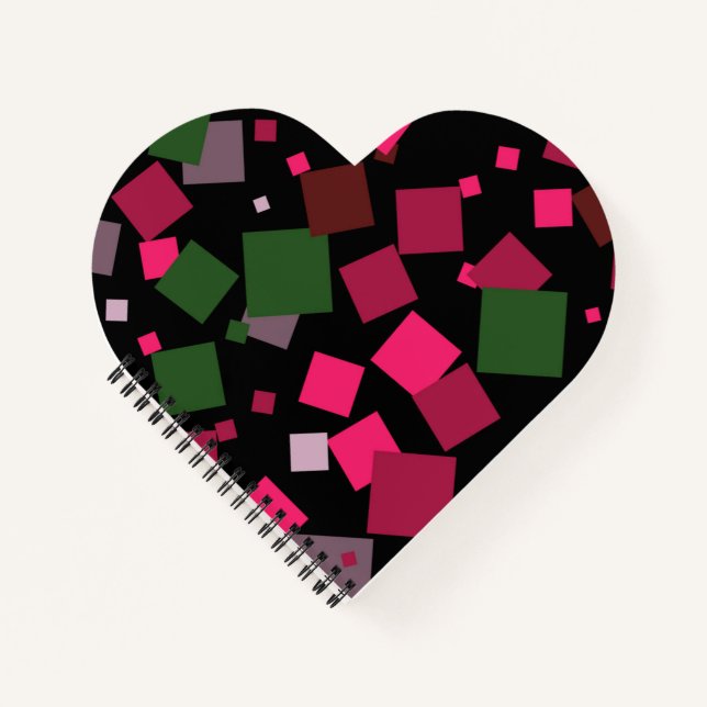 Colourful abstract background notebook (Front)