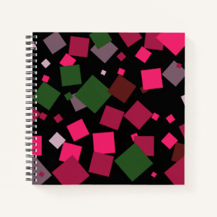 Colourful abstract background notebook