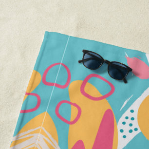 Colourful Abstract Beach Towel