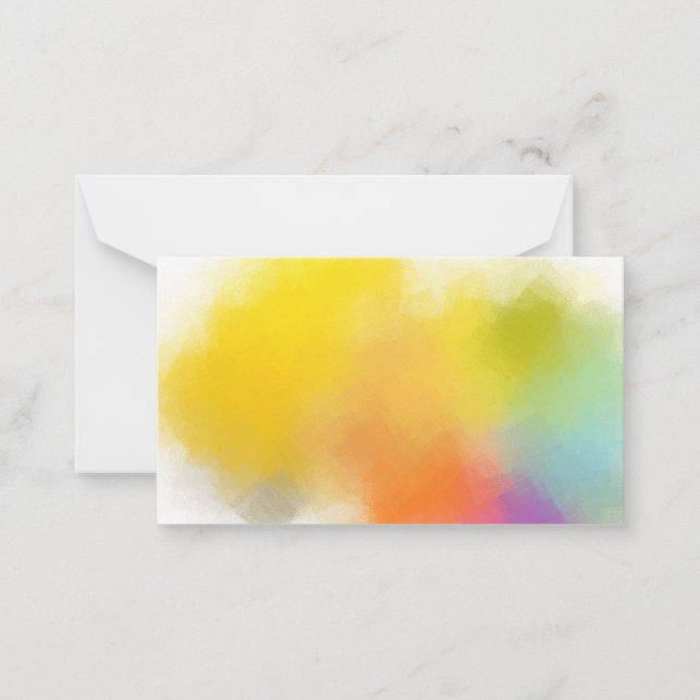 Colourful Abstract Blank Template Elegant Custom (Front)