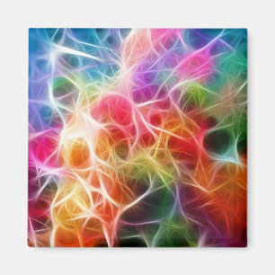 Colourful Abstract Bokeh lighting Electricity Magnet
