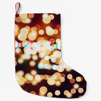 Colourful Abstract Bokeh Texture Small Christmas Stocking