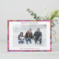 Colourful Abstract Border Custom Family Photo