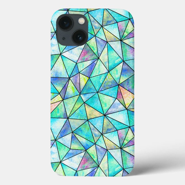 Colourful Abstract Bright Triangles  Case-Mate iPhone Case (Back)