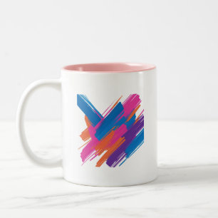 Colourful Abstract Brush Stroke Mug