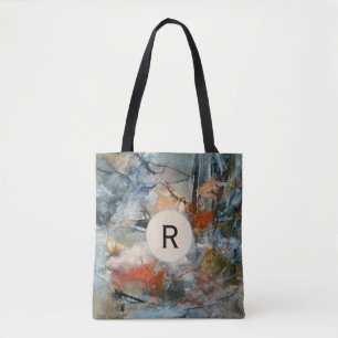 Colourful Abstract Brush Stroke Painting Tote Bag