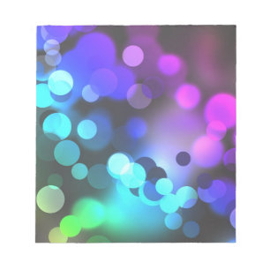 Colourful Abstract Bubbles Notepad