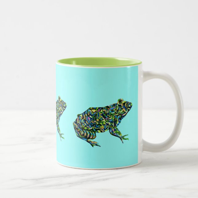 Colourful Abstract Bullfrog Mug (Right)