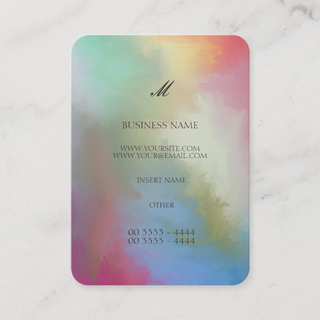 Colourful Abstract Business Card (Front)