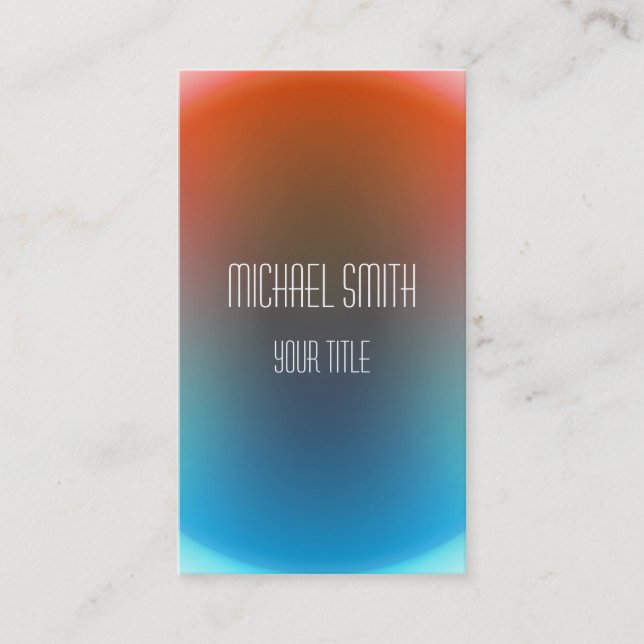 Colourful Abstract Business Card (Front)