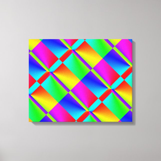 Colourful Abstract Canvas Print (Front)