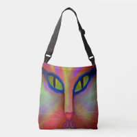 Colourful Abstract Cat Face