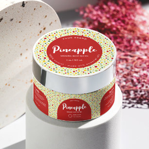 Colourful Abstract Circle Cosmetic Jar Lid Label