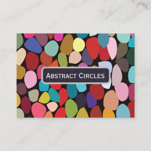 Colourful Abstract Circles  Business Card