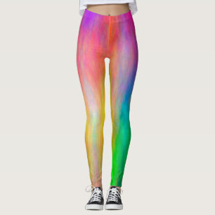 Colourful Abstract Clouds Leggings