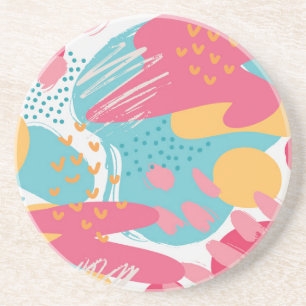 Colourful Abstract Coaster