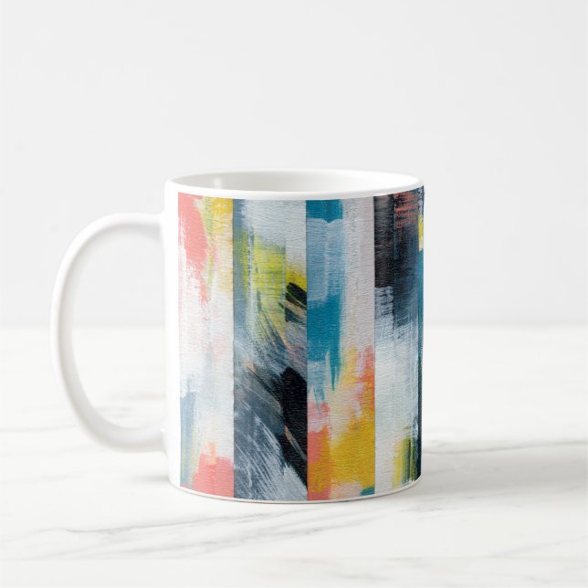 Colourful abstract collage.  coffee mug (Left)