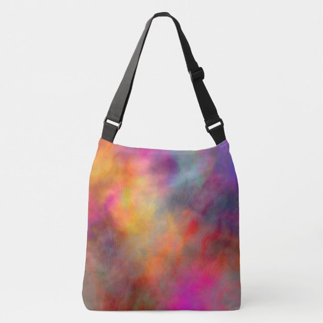 Colourful Abstract Crossbody Bag (Front)