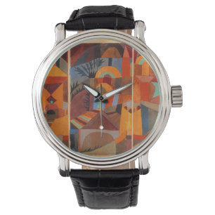 Colourful Abstract Cubism Klee Temple Gardens Watch