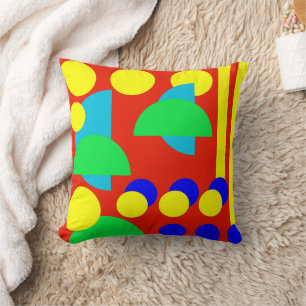 Colourful abstract cushion