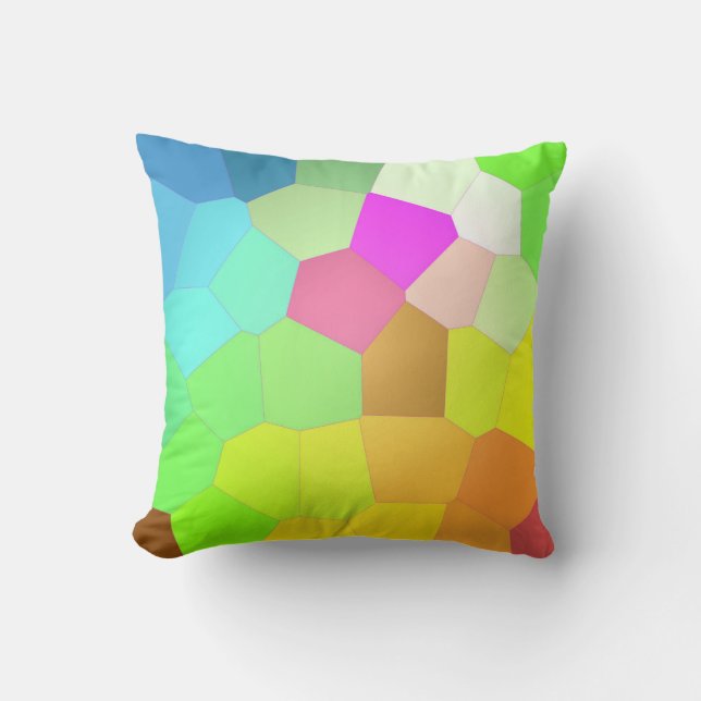 Colourful Abstract Cushion (Front)