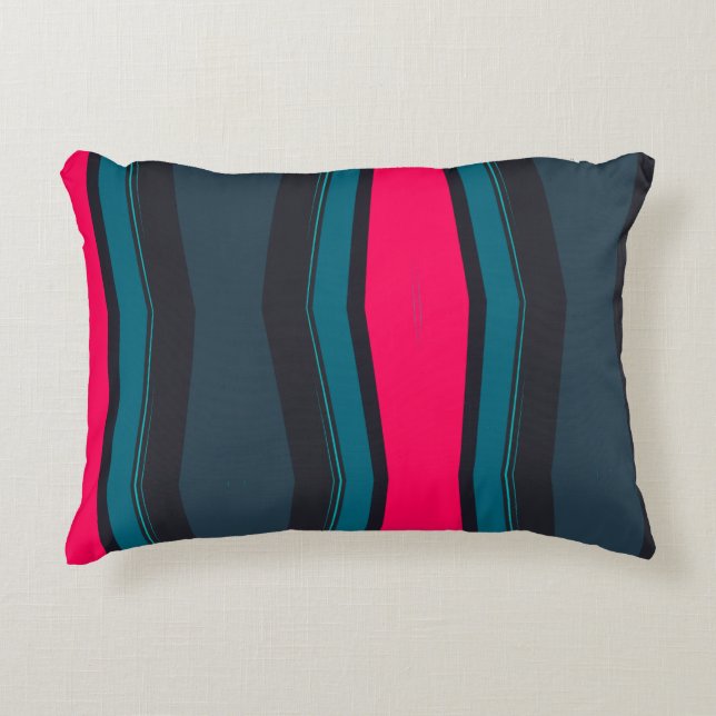 Colourful Abstract   Decorative Cushion (Front)
