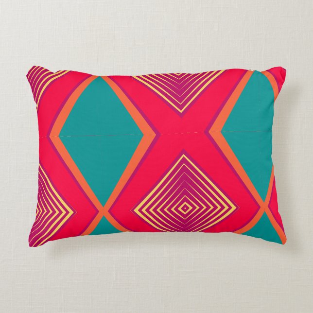 Colourful Abstract    Decorative Cushion (Front)