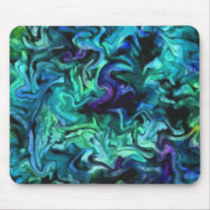 Colourful Abstract Design Cool Colours Mouse Pad