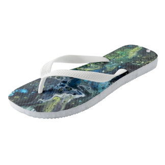 Colourful abstract design. jandals