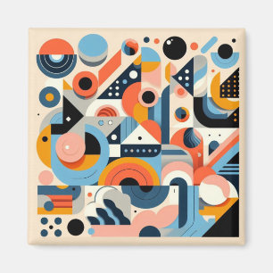 Colourful Abstract Design Magnet