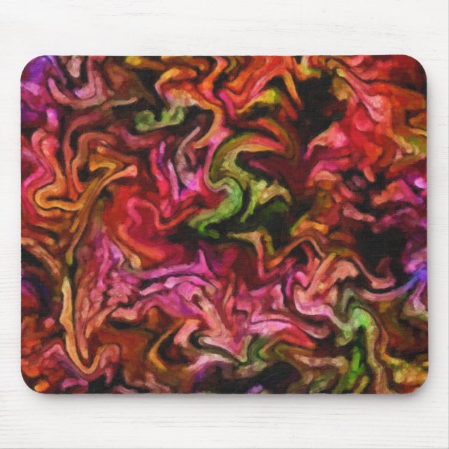 Colourful Abstract Design Mouse Pad (Front)