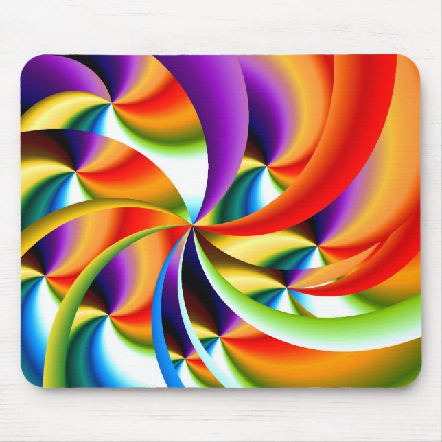 Colourful Abstract Design Mousepad (Front)