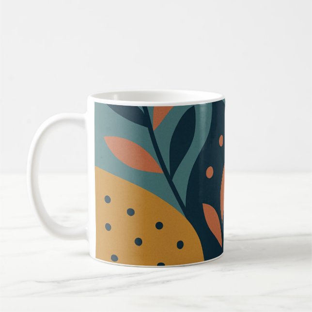 Colourful abstract design mugs (Left)