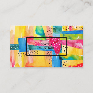 Colourful Abstract Designer Modern Business Card