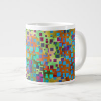 Colourful Abstract Digital Art with Squares