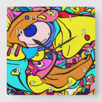 Colourful Abstract Doodle Art