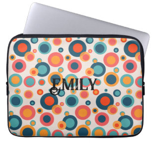 Colourful Abstract Dots Laptop Sleeve