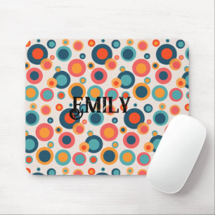 Colourful Abstract Dots Mouse Pad