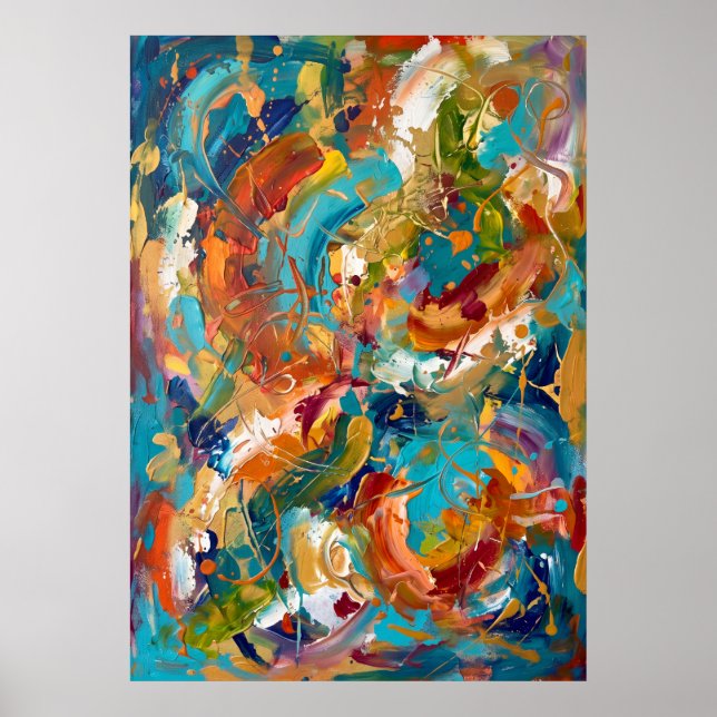 Colourful Abstract Energy Poster (Front)