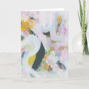 Colourful Abstract Expressionism Art Note Card