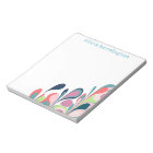 Colourful Abstract Floral Custom Monogram Name