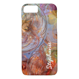 Colourful Abstract Floral Geometric Swirls Case-Mate iPhone Case