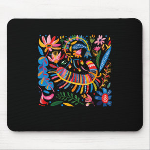 Colourful Abstract Floral Illustration With Vibran Mouse Pad