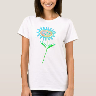 Colourful Abstract Flower Art to Wear T-Shirt