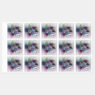Colourful Abstract Flower Modern Fractal Art Name