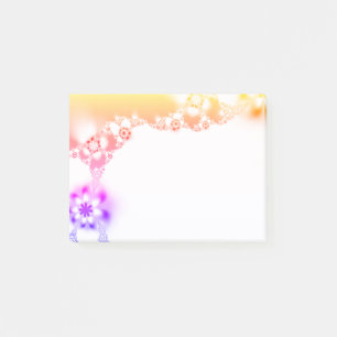 Colourful Abstract Foral Post-it Notes